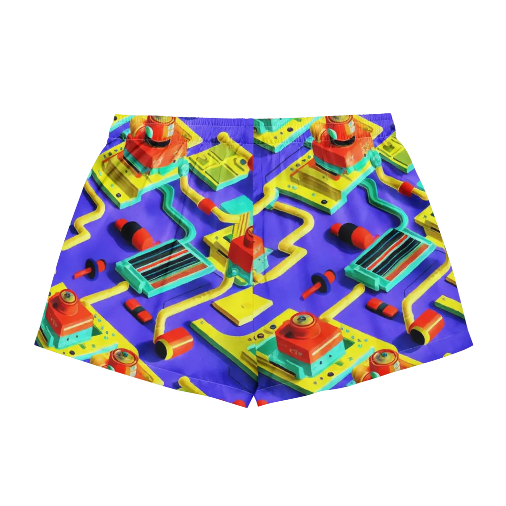 Chromatic Workshop on Women's Pajama Shorts — Back