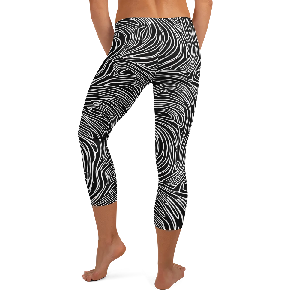 Obsidian Flow on Capri Leggings — Back