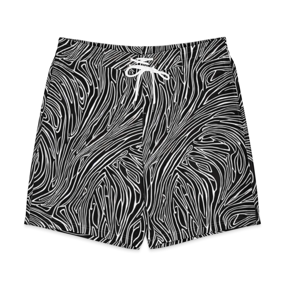 Obsidian Flow on Men's Board Shorts — Front