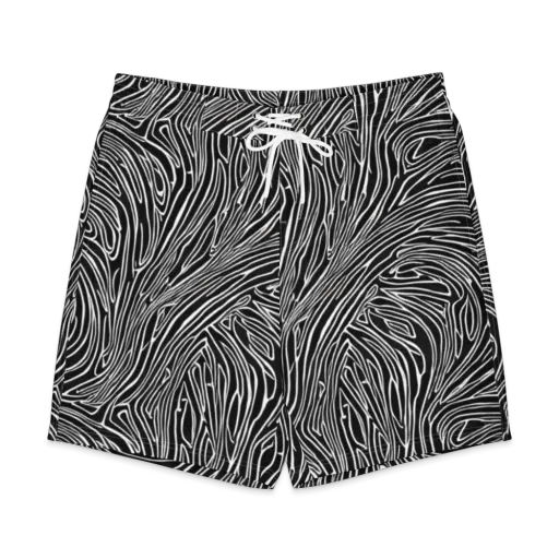 Obsidian Flow on a Men's Board Shorts
