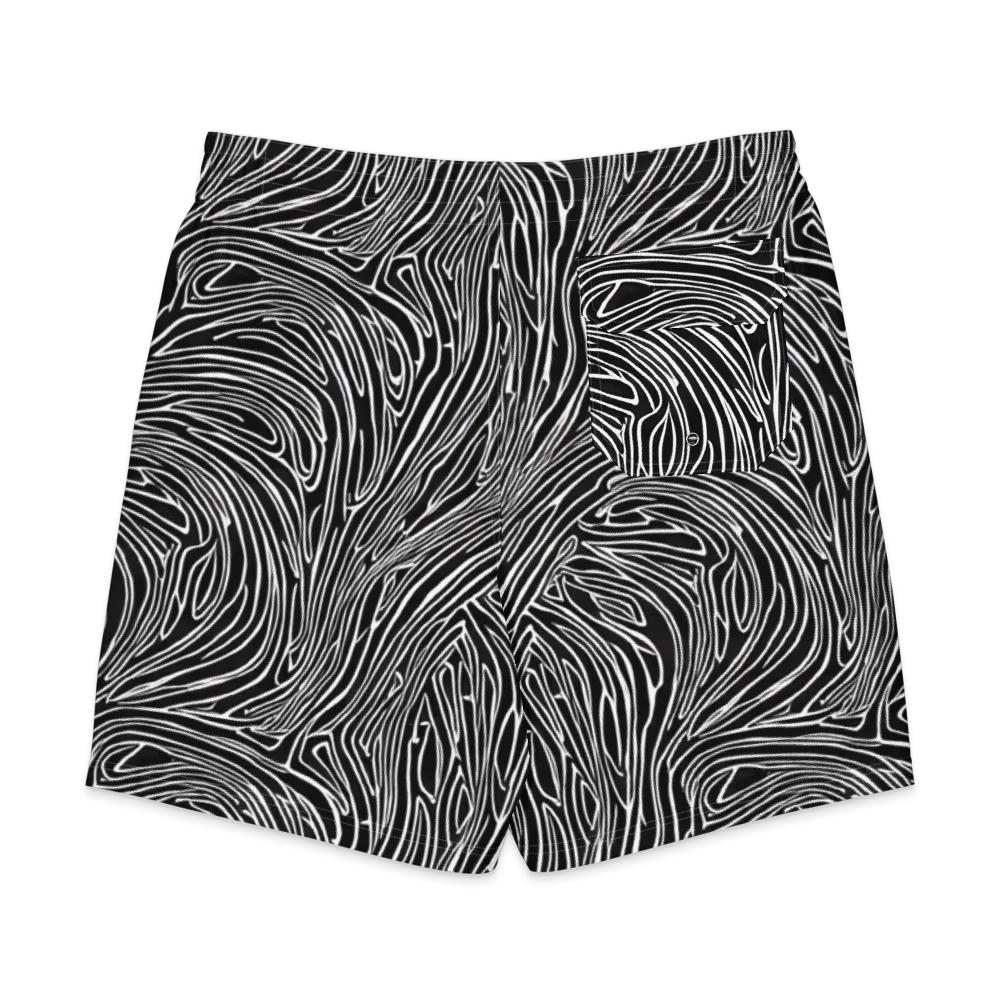 Obsidian Flow on Men's Board Shorts — Back