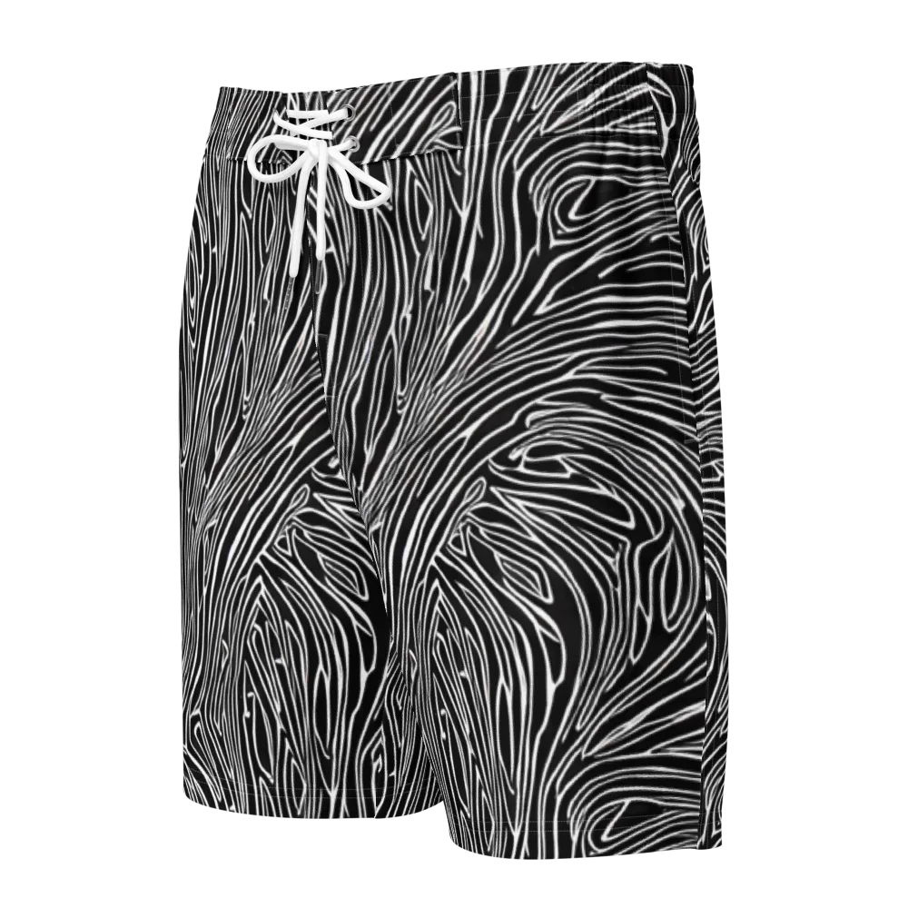 Obsidian Flow on Men's Board Shorts — Front