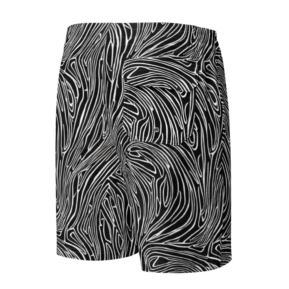 Obsidian Flow on Men's Board Shorts — Back