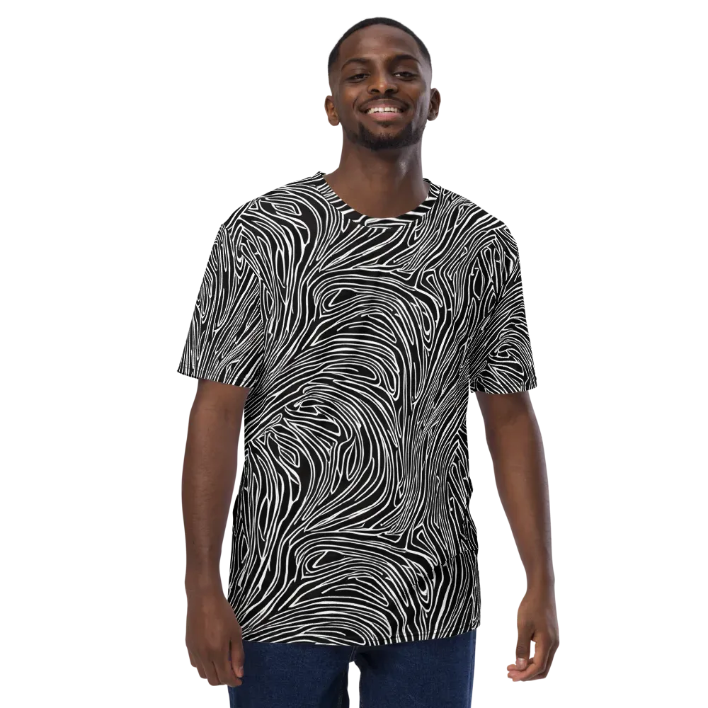 Obsidian Flow on Men's Crew Neck T-Shirt — Front