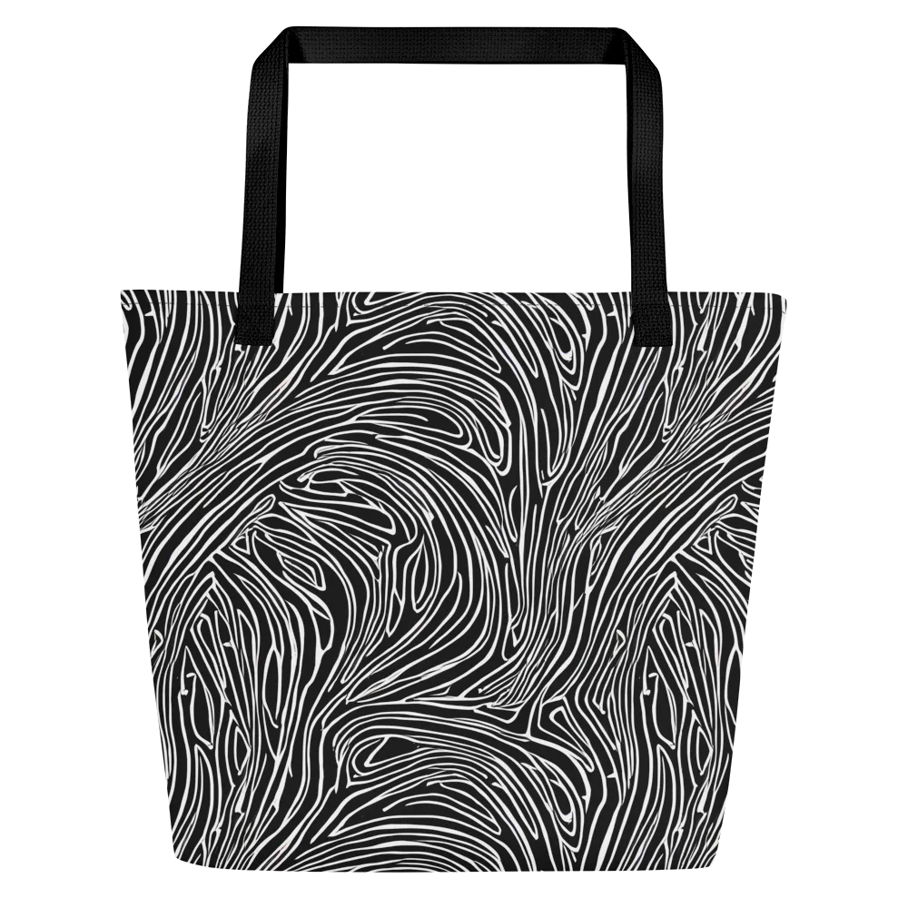 Obsidian Flow on Large Tote Bag W/ Pocket — Front