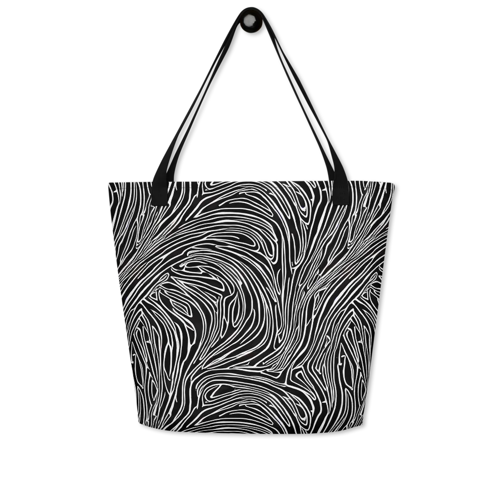 Obsidian Flow on Large Tote Bag W/ Pocket — Front