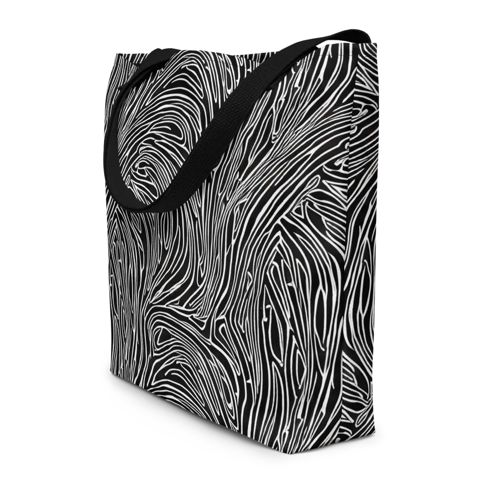 Obsidian Flow on Large Tote Bag W/ Pocket — Front