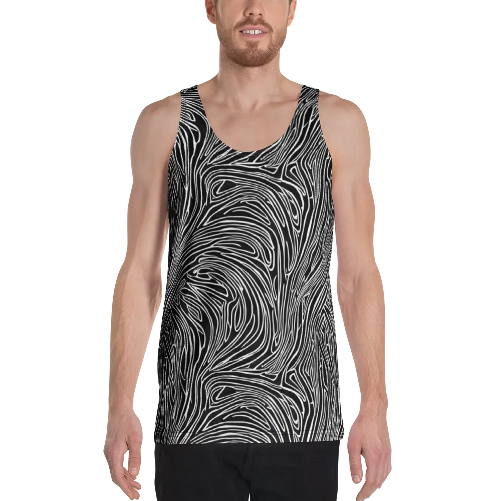 Obsidian Flow on Men's Tank Top — Front