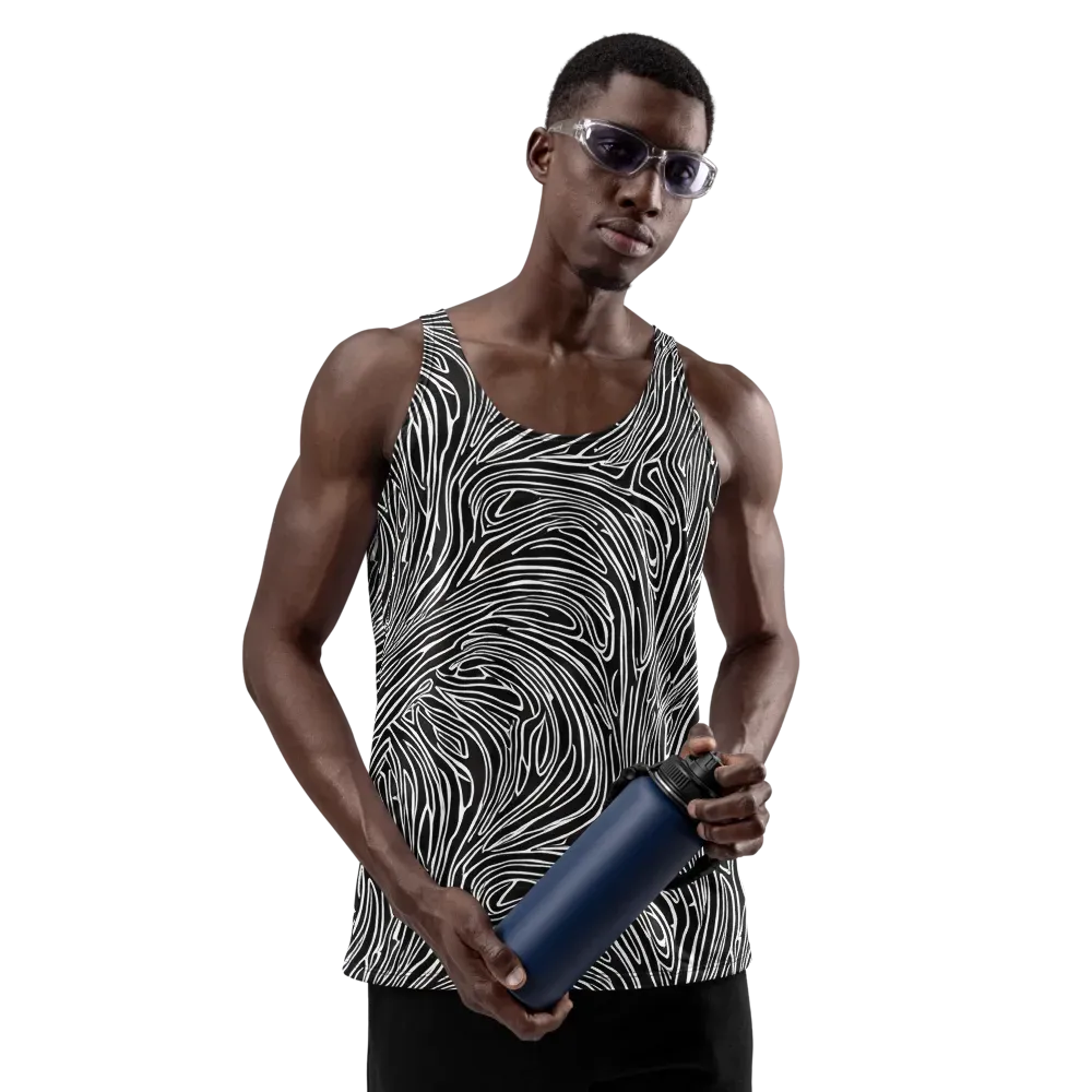 Obsidian Flow on Men's Tank Top — Front