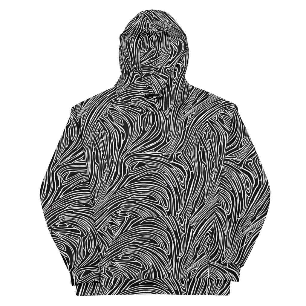 Obsidian Flow on Cotton Hoodie — Front