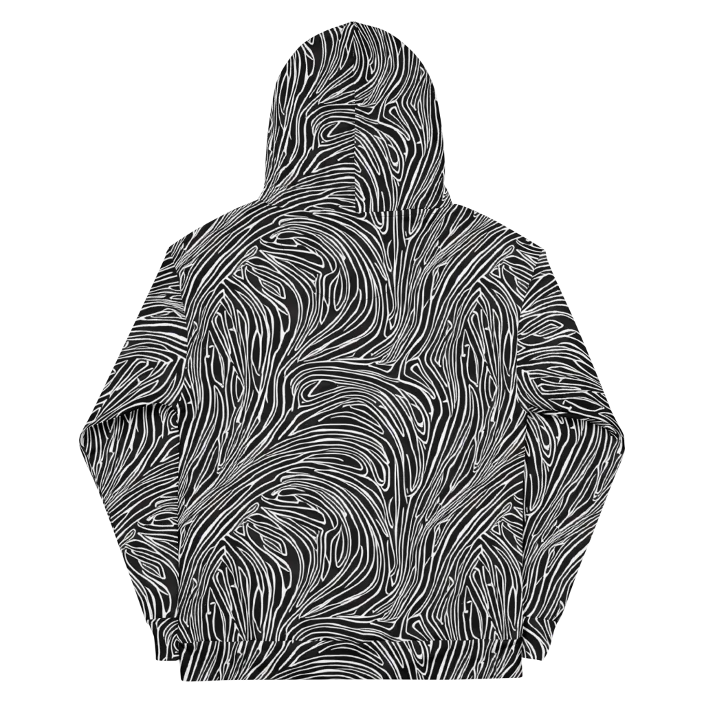 Obsidian Flow on Cotton Hoodie — Back
