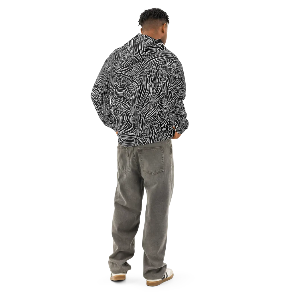 Obsidian Flow on Cotton Hoodie — Back