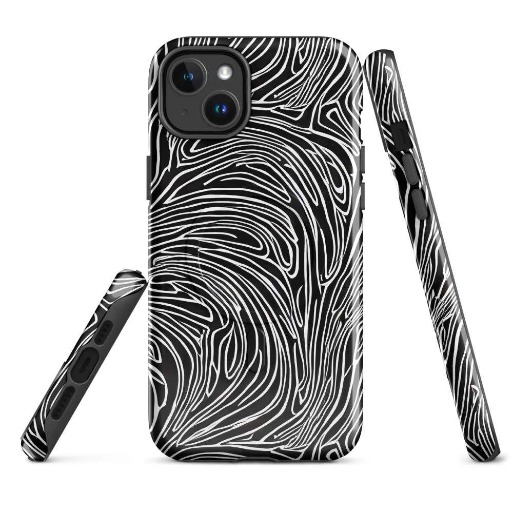 Obsidian Flow on MagSafe Tough Case for iPhone® — Front