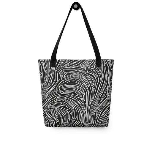 Obsidian Flow on a Tote Bag