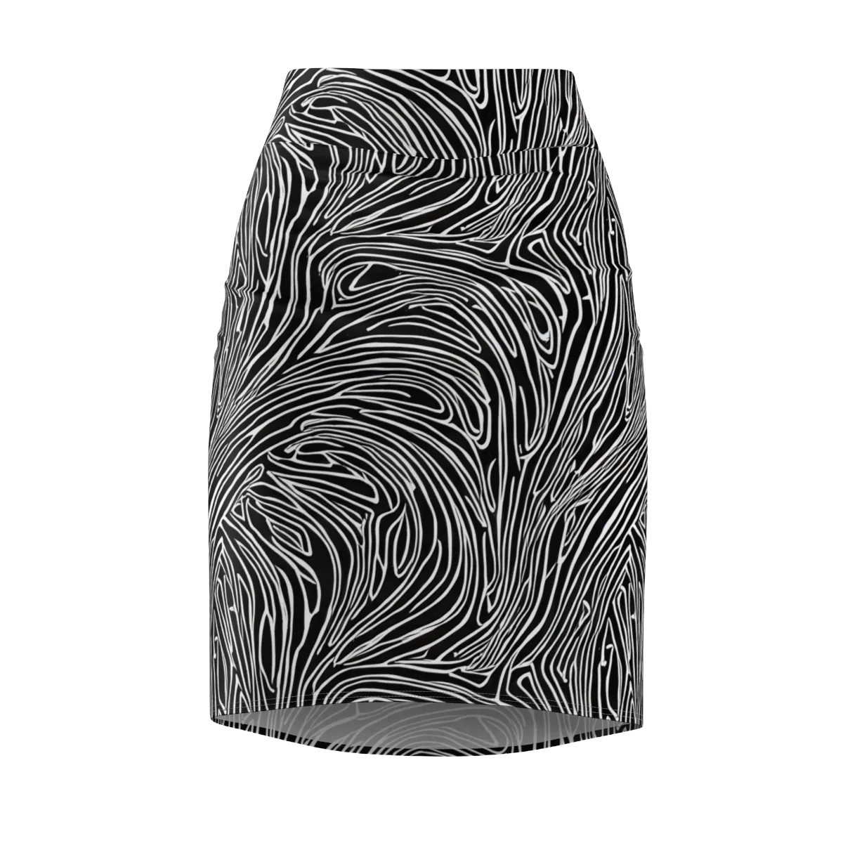 Obsidian Flow on Pencil Skirt — Front