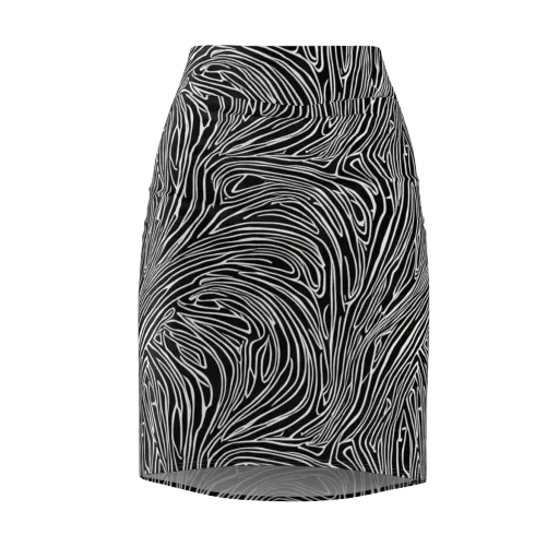 Obsidian Flow on a Pencil Skirt