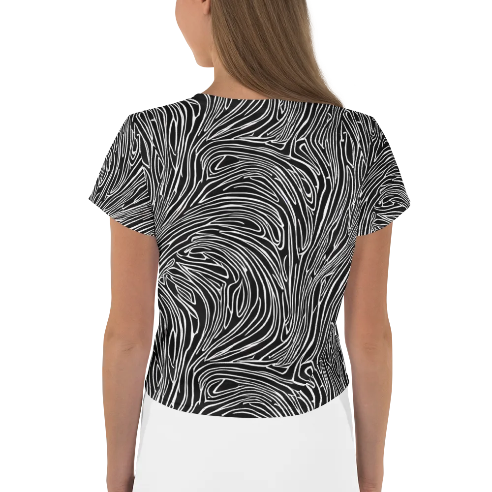 Obsidian Flow on Crop Tee — Back