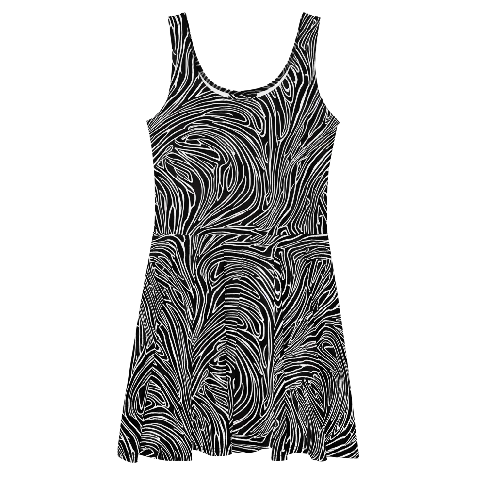 Obsidian Flow on Skater Dress — Front