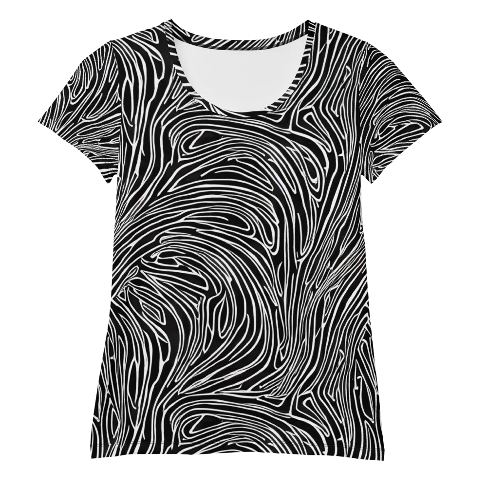 Obsidian Flow on Women's Athletic T-Shirt — Front