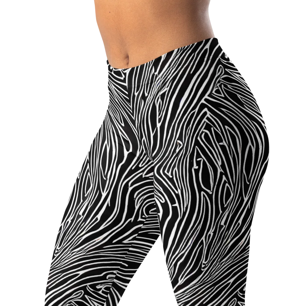 Obsidian Flow on Leggings — Left Front