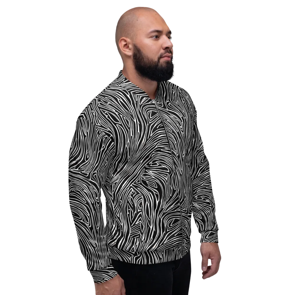 Obsidian Flow on Bomber Jacket — Right