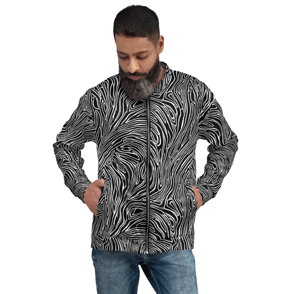 Obsidian Flow on Bomber Jacket — Front