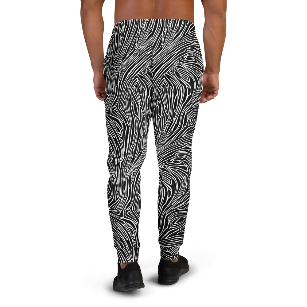 Obsidian Flow on Men's Joggers — Back