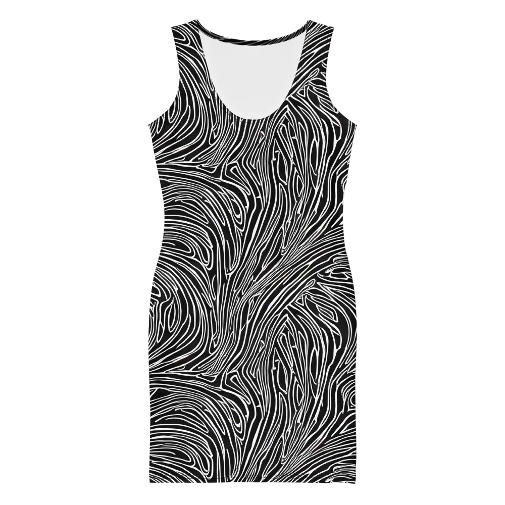 Obsidian Flow on Bodycon Dress — Front