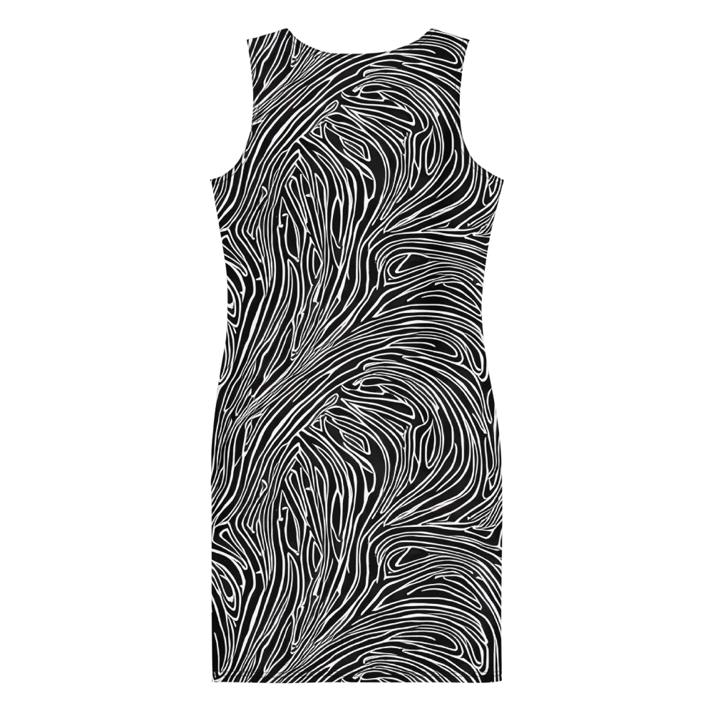 Obsidian Flow on Bodycon Dress — Back