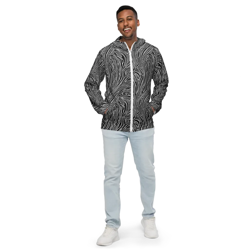Obsidian Flow on Men's Windbreaker — Front