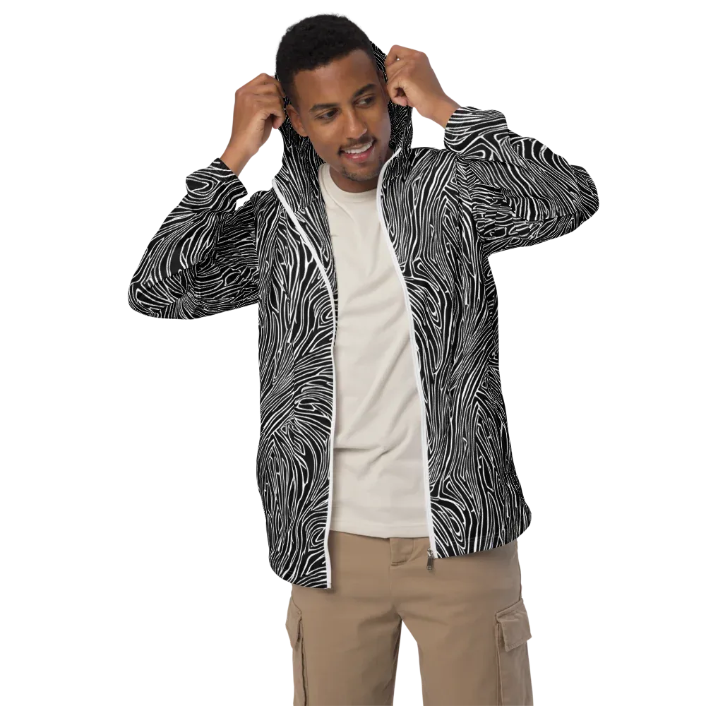 Obsidian Flow on Men's Windbreaker — Front