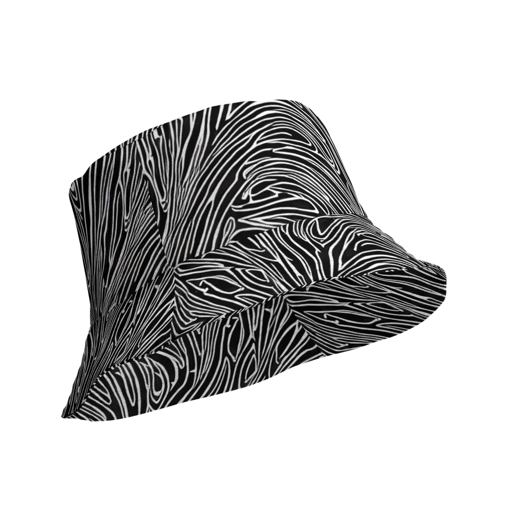 Obsidian Flow on Reversible Bucket Hat — Product details Outside