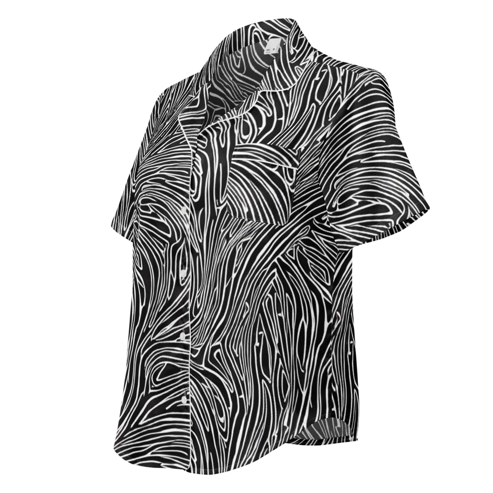 Obsidian Flow on Women's Short Sleeve Pajama Top — Left Front