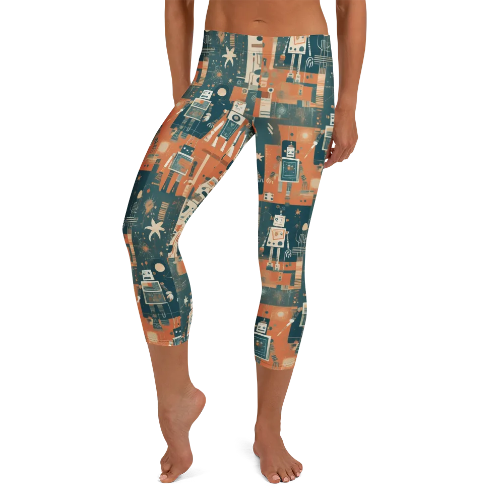 Tomorrow’s Tin Parade on Capri Leggings — Front