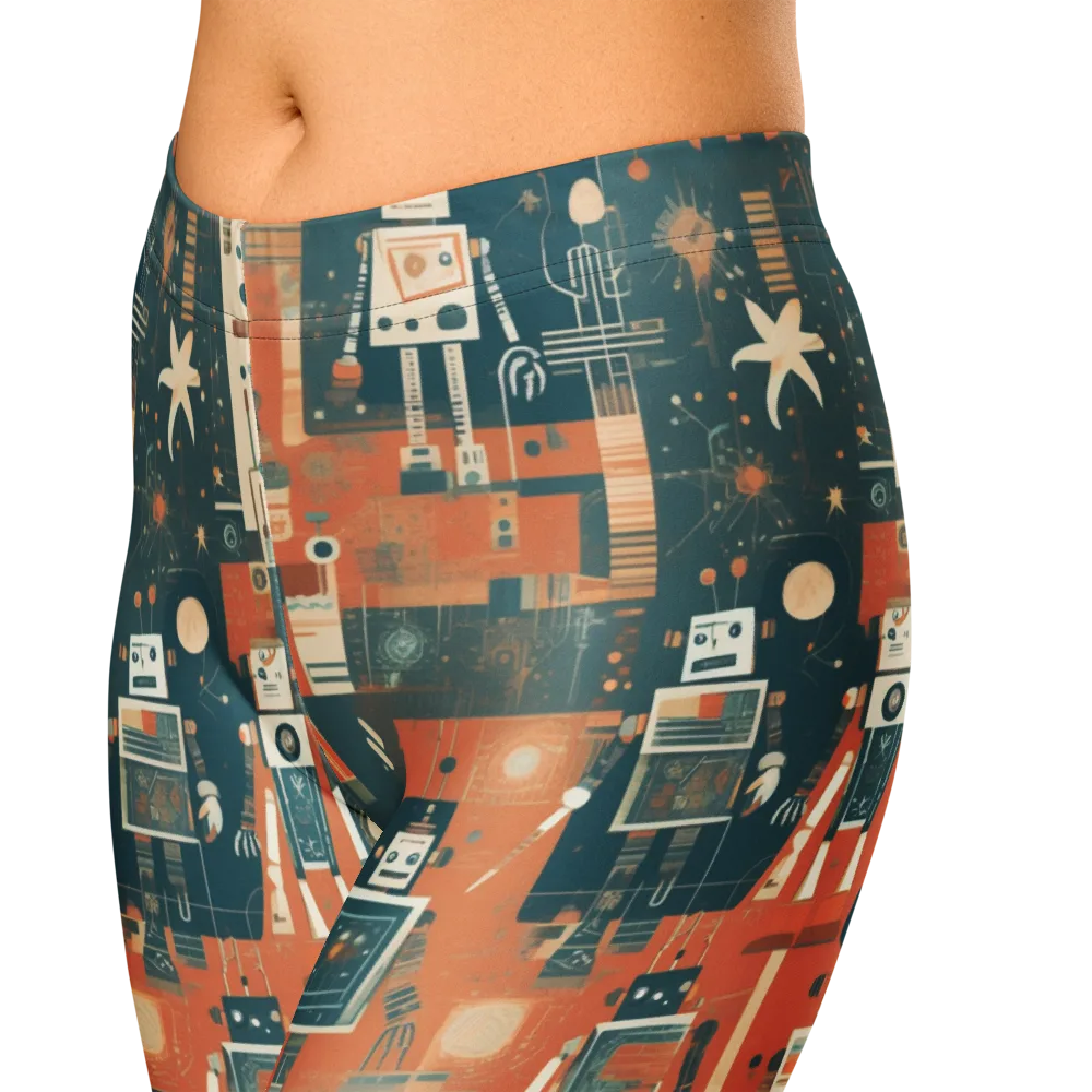 Tomorrow’s Tin Parade on Capri Leggings — Zoomed-in