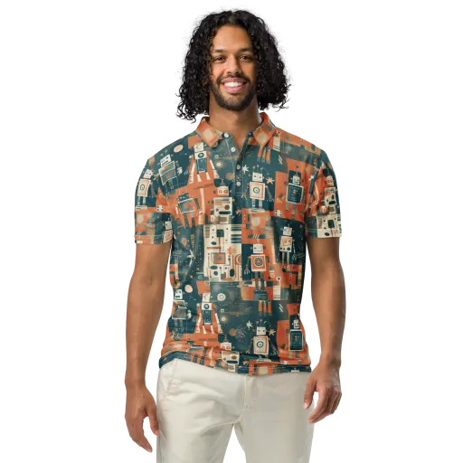 Tomorrow’s Tin Parade on a Men's Slim Fit Polo Shirt