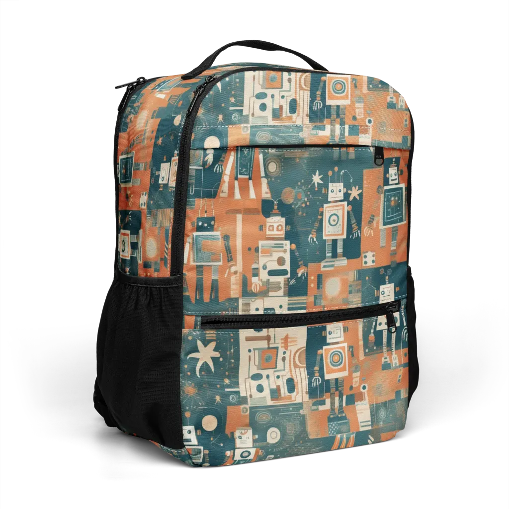 Tomorrow’s Tin Parade on Utility Backpack — Right Front