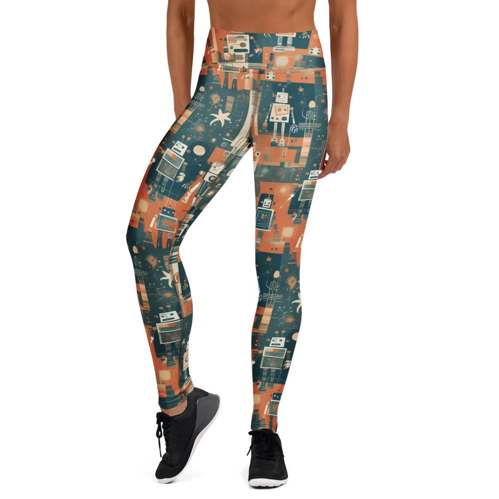 Tomorrow’s Tin Parade on Yoga Leggings — Front