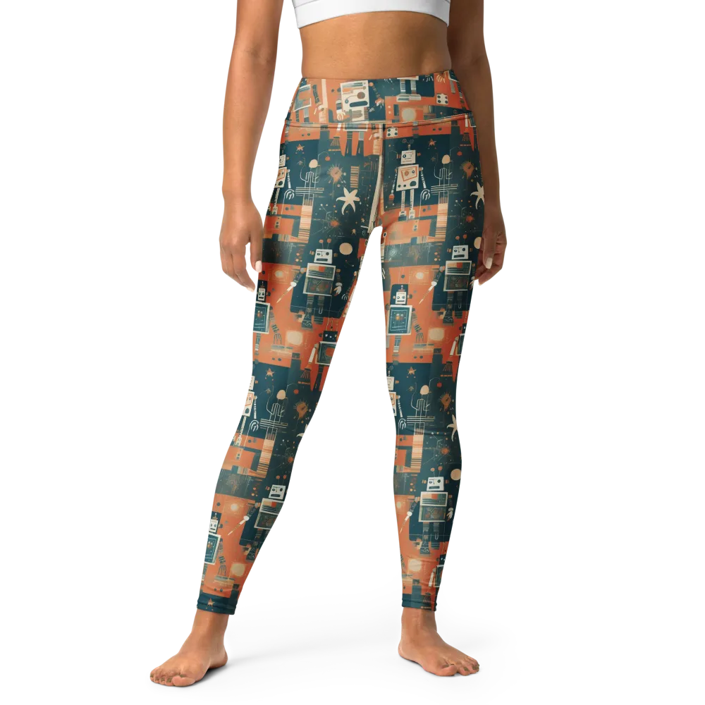 Tomorrow’s Tin Parade on Yoga Leggings — Front