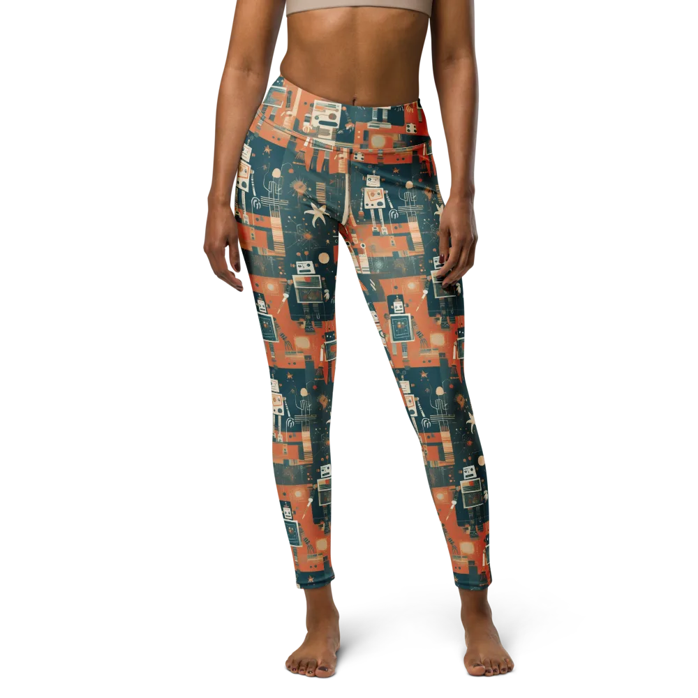 Tomorrow’s Tin Parade on Yoga Leggings — Front