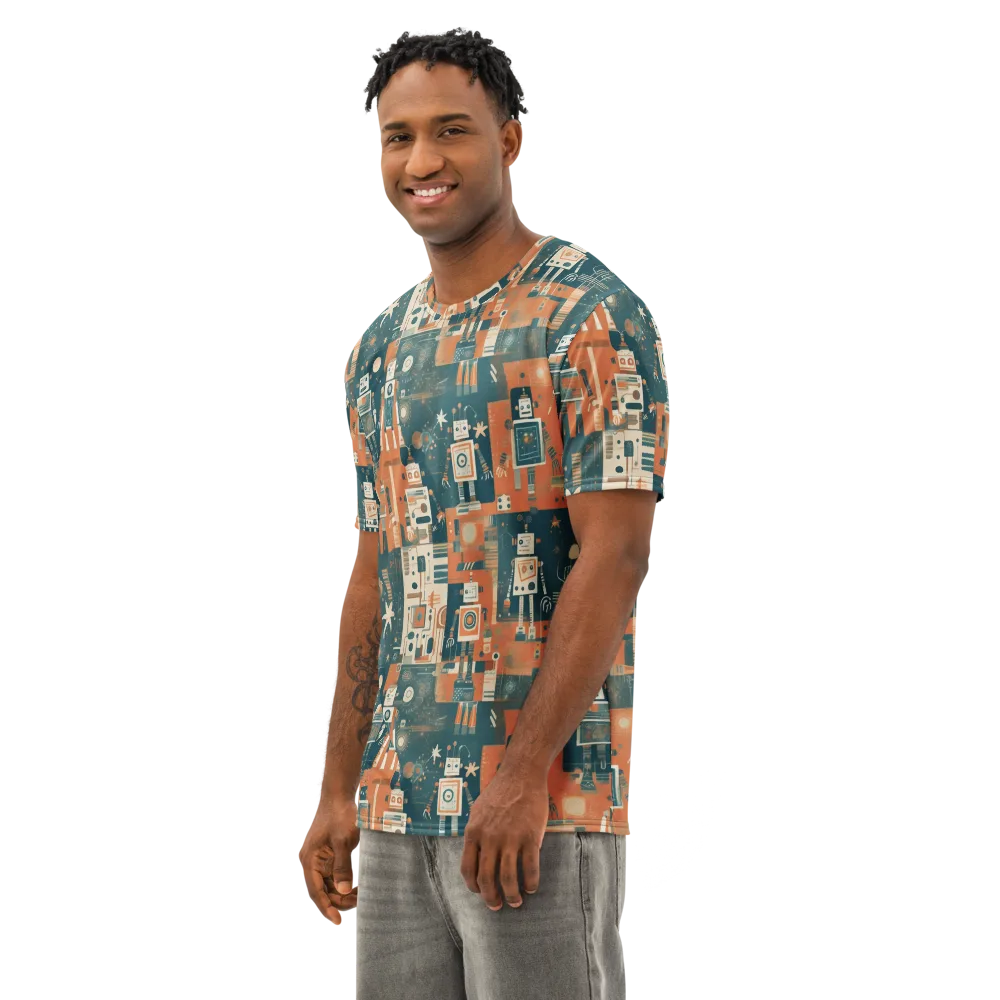 Tomorrow’s Tin Parade on Men's Cotton Crew Neck T-Shirt — Left Front