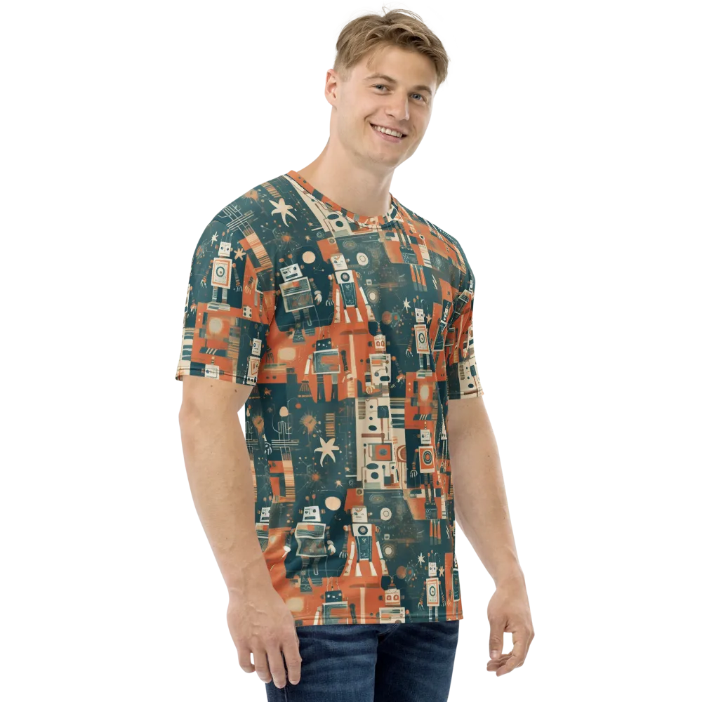 Tomorrow’s Tin Parade on Men's Crew Neck T-Shirt — Right