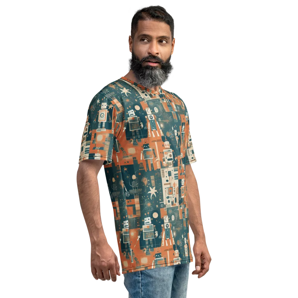 Tomorrow’s Tin Parade on Men's Crew Neck T-Shirt — Right
