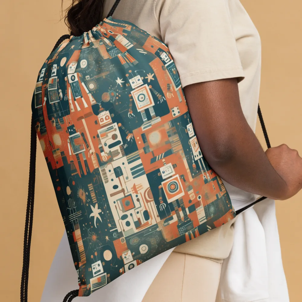 Tomorrow’s Tin Parade on Drawstring Bag — Front