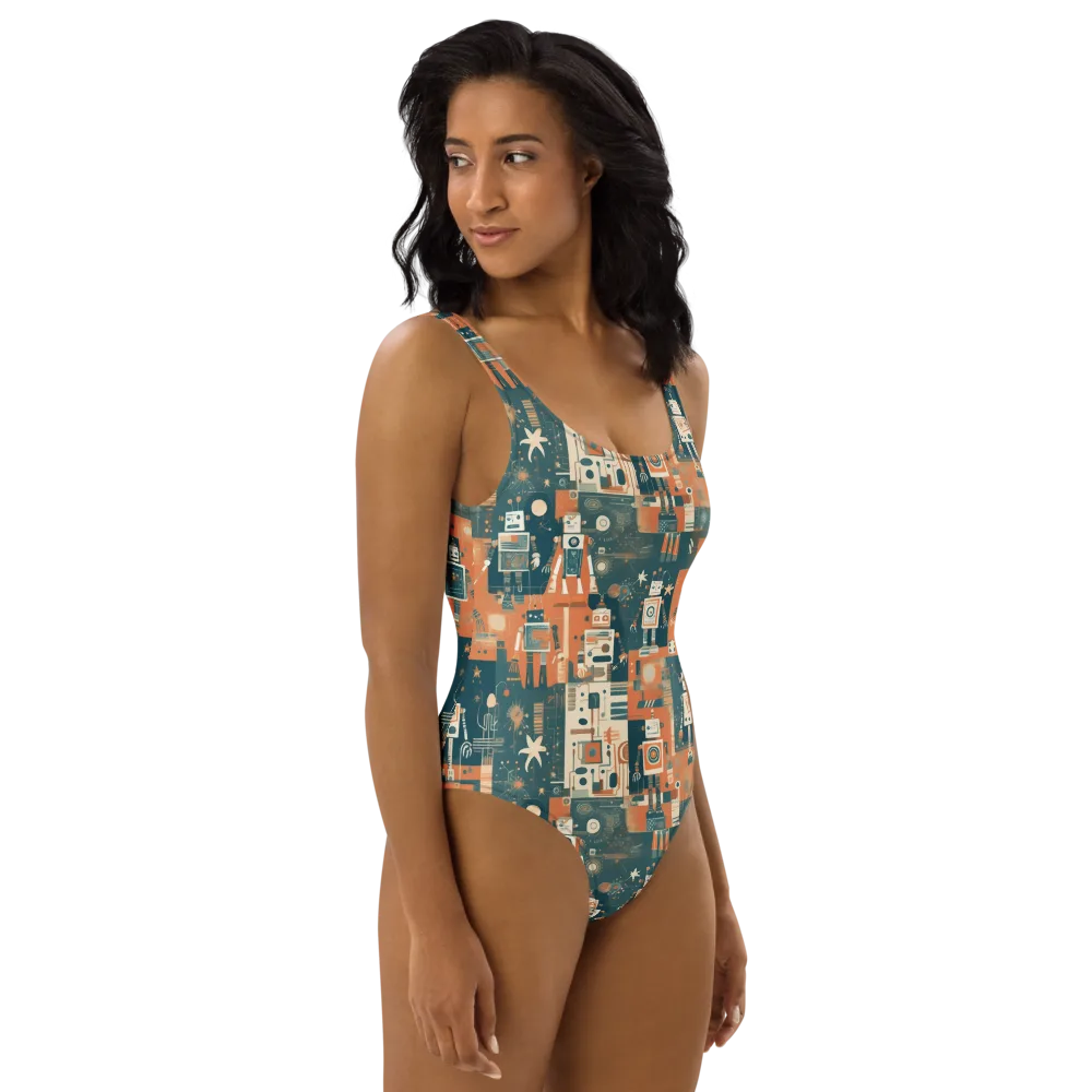 Tomorrow’s Tin Parade on One-Piece Swimsuit — Right