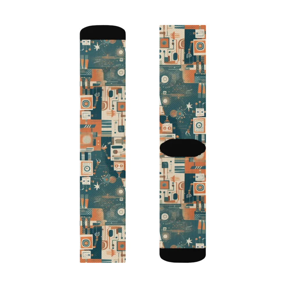 Tomorrow’s Tin Parade on Socks — Left Sock