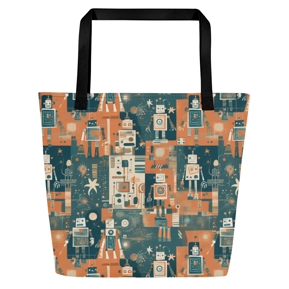 Tomorrow’s Tin Parade on Large Tote Bag W/ Pocket — Front