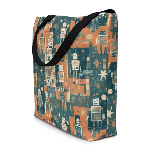 Tomorrow’s Tin Parade on a Large Tote Bag W/ Pocket