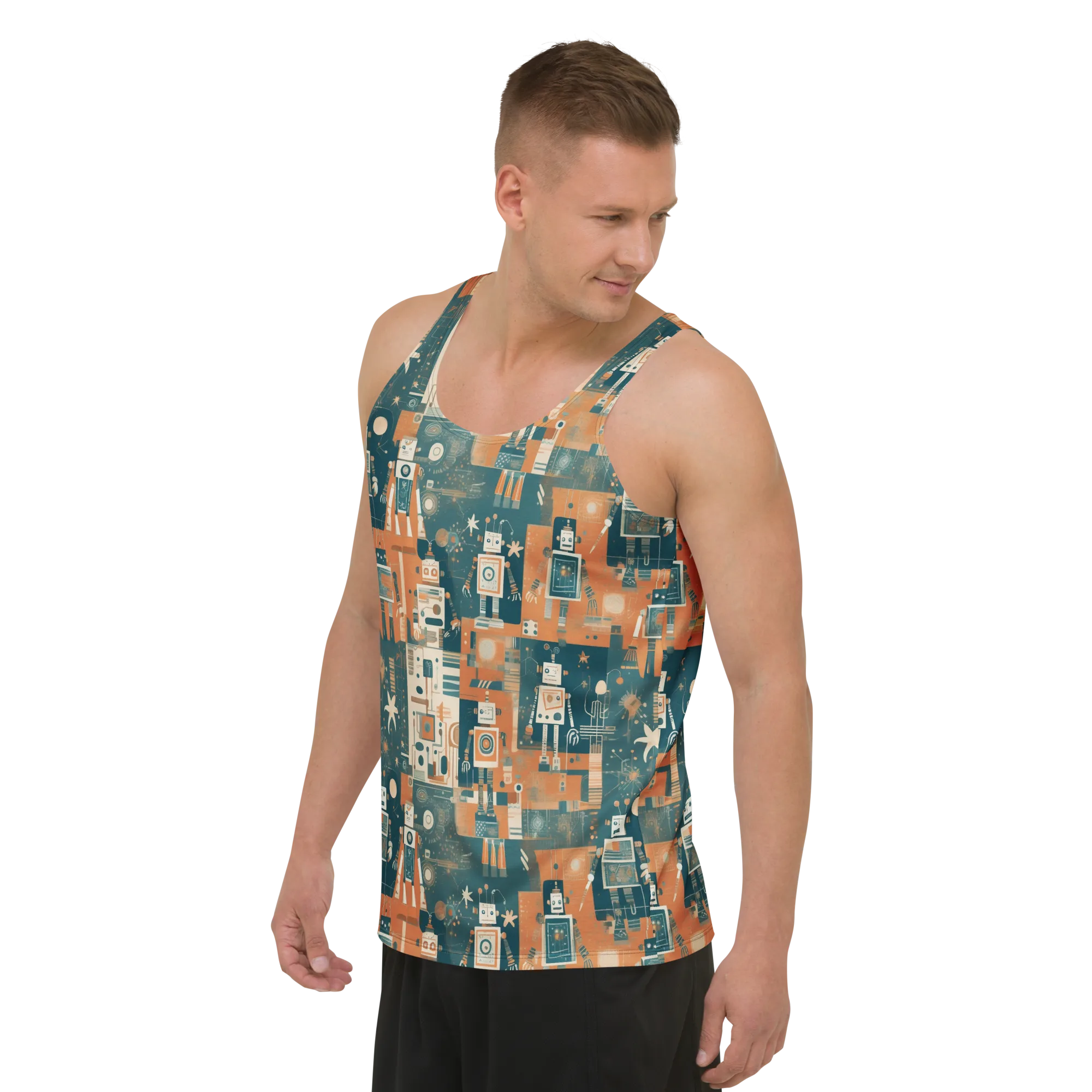 Tomorrow’s Tin Parade on Men's Tank Top — Left Front