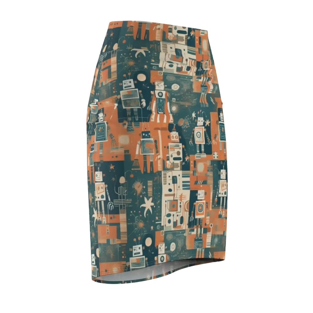 Tomorrow’s Tin Parade on Pencil Skirt — Front Side